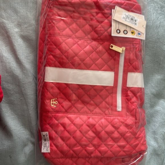 Oliver Thomas Kitchen Sink Duffle NWT Watermelon - Picture 6 of 6